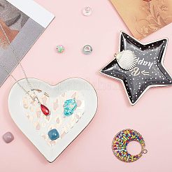 Фарфоровая ювелирная тарелка DJEW-FG0001-06