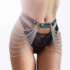 Женские ремни-цепочки из сплава и многослойной искусственной кожи в стиле панк FS-WG2C119-02