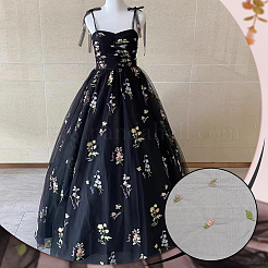 Сетка из полиэстера с фруктовой вышивкой KK-WH0558-10A