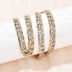 6 мм кубинские звенья цепи из нержавеющей стали 304 для женщин NJEW-G177-01GP