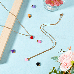 Наборы для самостоятельного изготовления ожерелий из нержавеющей стали 304 на тему Дня святого Валентина DIY-UN0002-12G