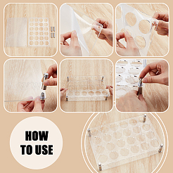 Support organisateur de mini verres à shot en acrylique à 24 trou&nbsp;ODIS-HY0001-06