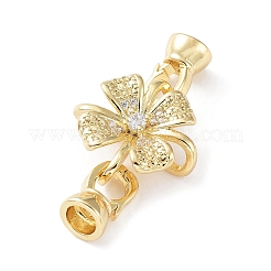 Стойка покрытие латунь проложить прозрачный кубический цирконий застегнуть застежки KK-M265-09G