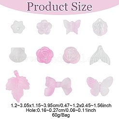 60 г прозрачных акриловых бусин OACR-FS0001-90A