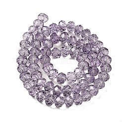 Brins de perles de verre de peinture de cuisson transparente&nbsp;DGLA-A034-T8mm-D07
