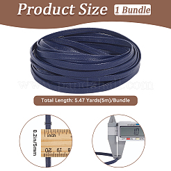 5м складной плоский шнур из искусственной кожи OCOR-WH20012-14A-08