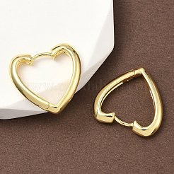 Латунные серьги обруча EJEW-D323-01G