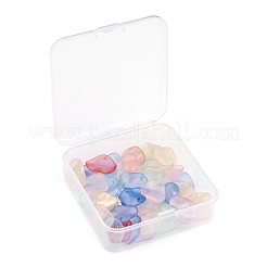 40 шт. Прозрачные стеклянные подвески&nbsp;GLAA-FS0001-15