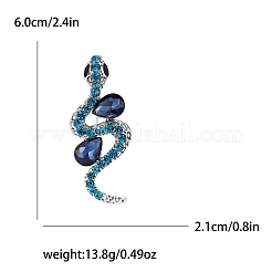 Broche de rhinestone de aleación para ropa de mochila&nbsp;PW-WG50F25-01