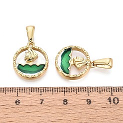 Подвески из нержавеющей стали 304 и эмали&nbsp;STAS-T072-75A-G