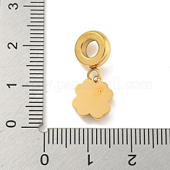 Ionenplattierung (IP) 304 Edelstahl europäische Anhänger&nbsp;LS-STAS-U005-41G