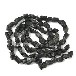 Необработанные грубые нити натуральных черных турмалиновых бусин G-M453-A01-02
