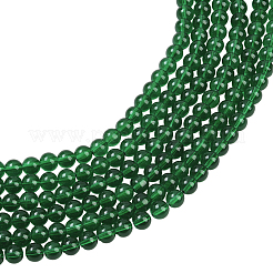 3 нити прозрачных стеклянных круглых бусин&nbsp;DGLA-PA0001-02B