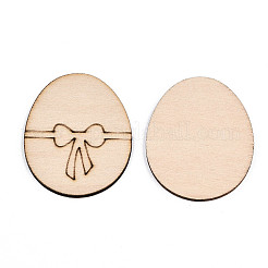 Ungefärbte Naturholzcabochons&nbsp;WOOD-S058-047