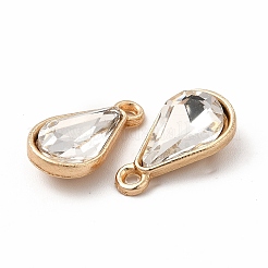 Факельные стеклянные подвески из стразы&nbsp;FIND-G049-01G-05