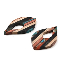 Подвески из прозрачной смолы и ореха&nbsp;RESI-E050-12