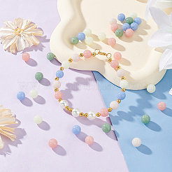 150 шт. 5-х цветные синтетические светящиеся каменные бусины G-OC0004-64