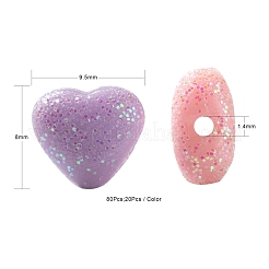 80 pz 4 colori perline acriliche opache&nbsp;MACR-FS0001-02