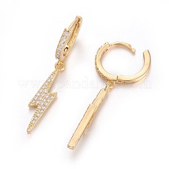 Латунь Leverback серьги EJEW-E234-02G