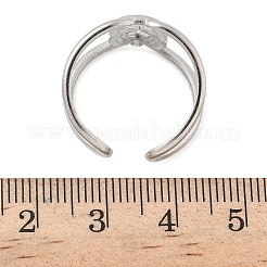 Кольца-манжеты из нержавеющей стали 304 для женщин&nbsp;RJEW-A079-04C-P