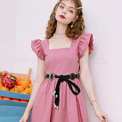 Поясные ремни из микрофибры с оберткой из сплава&nbsp;AJEW-WH20060-73A