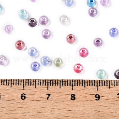 6/0 perline rotonde di vetro trasparenti all'interno colorate&nbsp;SEED-N006-004