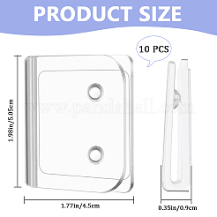 5 Set selbstklebende Duschvorhang-Clips aus ABS-Kunststoff&nbsp;DIY-CN0003-12
