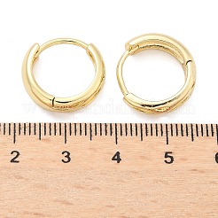 Полые латунные серьги-кольца EJEW-Z102-10G