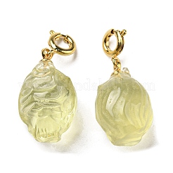 Подвесные украшения из натурального цитрина&nbsp;G-R489-17G