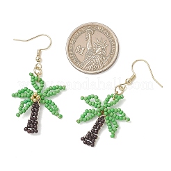 Стекло бисер болтающиеся серьги&nbsp;EJEW-MZ00693