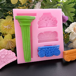 Рим столба Молды diy пищевой силиконовые Молды&nbsp;X-AJEW-P046-04