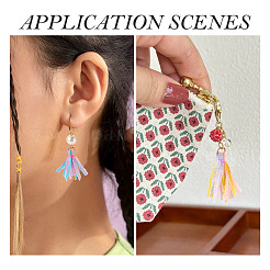 5шт 5 цвета подвески из полиэстера с кисточками&nbsp;FIND-TA0005-34