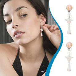 20 шт. фурнитура для сережек-клипс из нержавеющей стали 316 STAS-UN0053-54