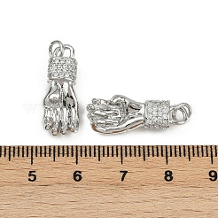 Латунные микро проложить кубического циркония подвески&nbsp;KK-C093-01C-P