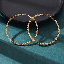 Orecchini a cerchio in acciaio inossidabile 304&nbsp;EJEW-S250-02A-G