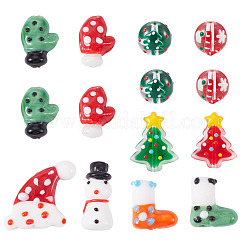 14шт стеклянные бусины&nbsp;LAMP-TA0002-07