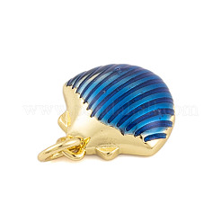 Pendentifs en laiton émaillé de placage de crémaillère&nbsp;X-KK-P269-09G-02