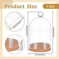 Стеклянный купол&nbsp;AJEW-WH0604-68A