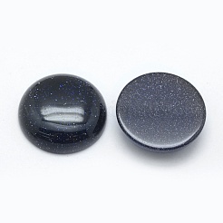 合成ブルーゴールドストーン青金砂石カボション  半円  24.5~25x4~7mm&nbsp;G-E492-A-08