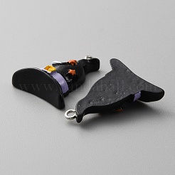 Подвески из непрозрачной смолы RESI-WH0001-04A