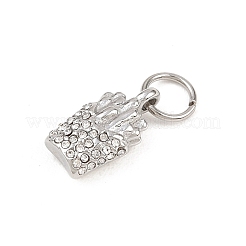 Подвески со стразами из нержавеющей стали 304&nbsp;STAS-I365-01P-01