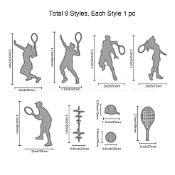 Углеродистая сталь разрезает трафареты DIY-WH0309-948