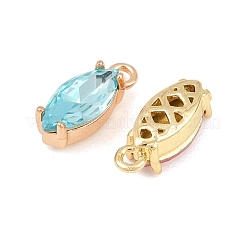 Pendentifs de verre en laiton&nbsp;GL-CBABDD8-02G