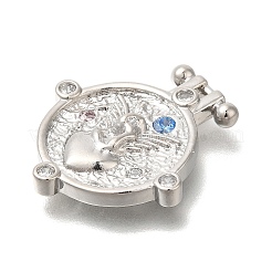 Латунные микро проложить кубического циркония подвески&nbsp;KK-H507-01P