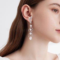 4 пара двухцветных латунных сережек-гвоздиков KK-BC0014-73