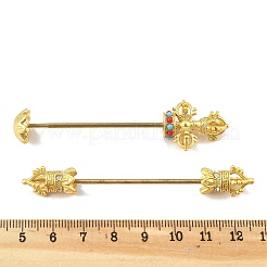 Заготовки для подвесок в форме лотоса из латуни с возможностью крепления бусинами FIND-H009-01MG