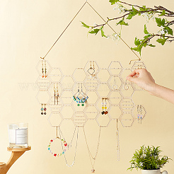 Деревянные выставочные витрины сережек&nbsp;ODIS-WH00011-35