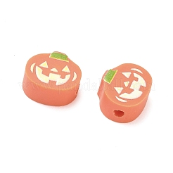Бусины из полимерной глины ручной работы с принтом в стиле Хэллоуина CLAY-I016-05A