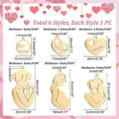 6 шт. 6 подвески из нержавеющей стали 304&nbsp;STAS-PH0004-43