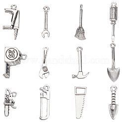 96шт 12 стиля подвески из сплава в тибетском стиле TIBE-SC0002-26